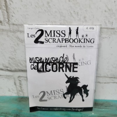Les 2 miss Scrapbooking - Un monde de licorne